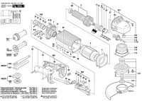 Bosch 0 602 332 407 ---- flat head angle sander Spare Parts